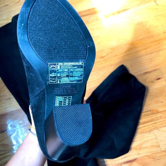 NWOT Forever 21 Faux Suede Over The Knee Boots - Picture 4 of 11